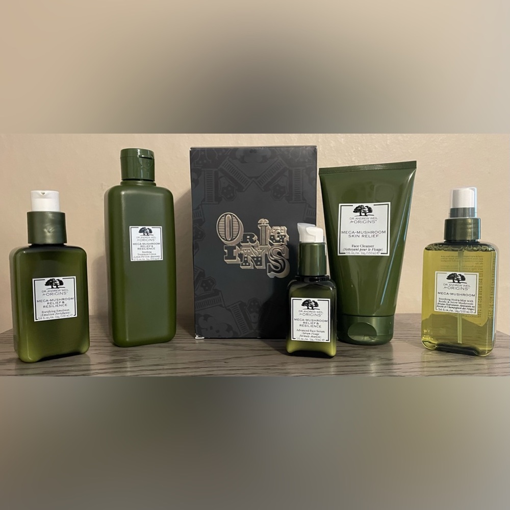Origins skin boosters mega mushroom skin fortifying regimen